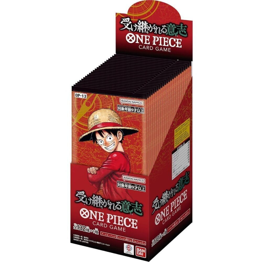 ONE Piece Card Game Inherited Will OP-13 Box Pack of 24
